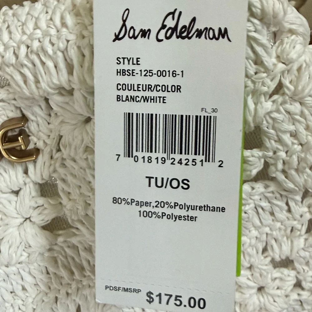 Sam Edelman White Crochet Crossbody Bag - Picture 3 of 6